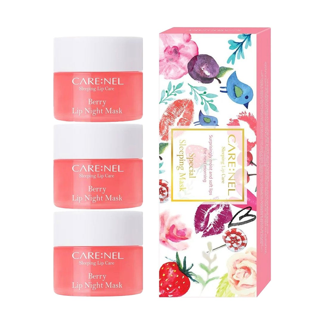 Нічна маска для губ Carenel Berry Lip Night Mask Ягідна, 3*5 г